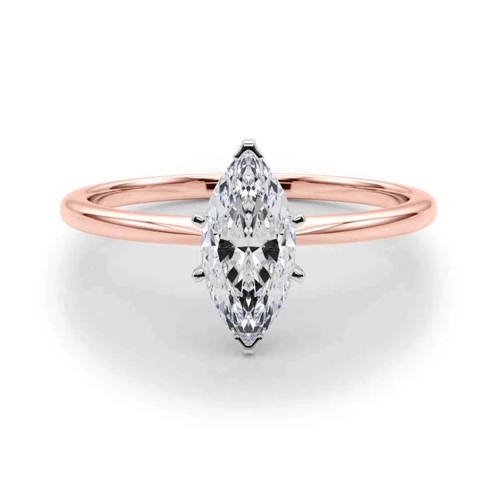Angelica Marquise Lab Grown Diamond Solitaire Engagement Ring IGI Certified