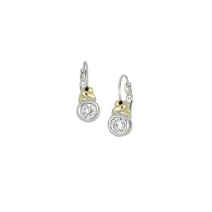 Antiqua Collection - Cubic Zirconia French Wire Earrings