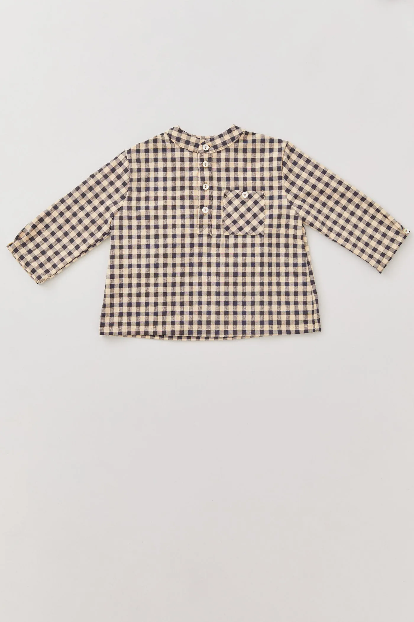 Apple Shirt - Latte Check