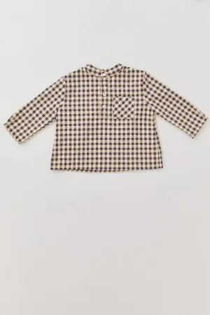 Apple Shirt - Latte Check