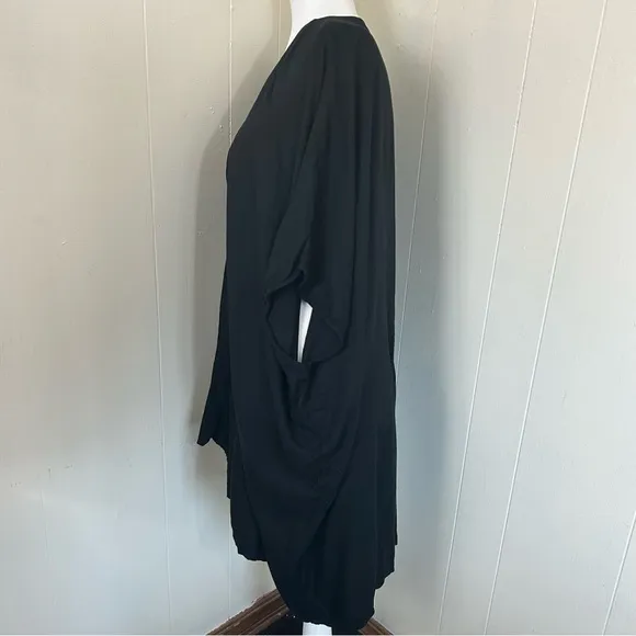 Aritzia Talula Black Lounge Kimono Oversized Soft Open Cardigan Size XS.