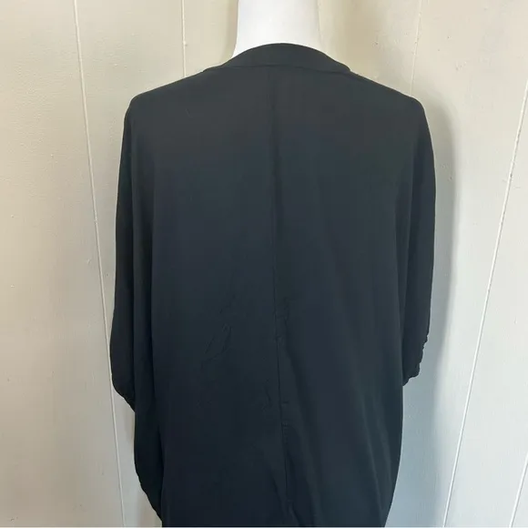 Aritzia Talula Black Lounge Kimono Oversized Soft Open Cardigan Size XS.