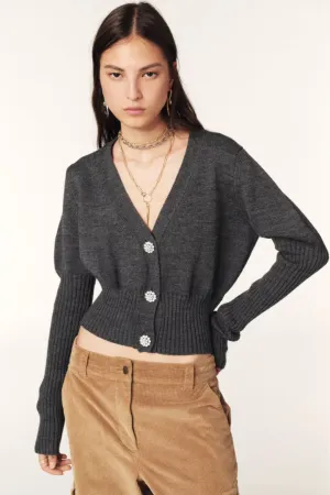 Ba&sh Danda Cardigan in Grey