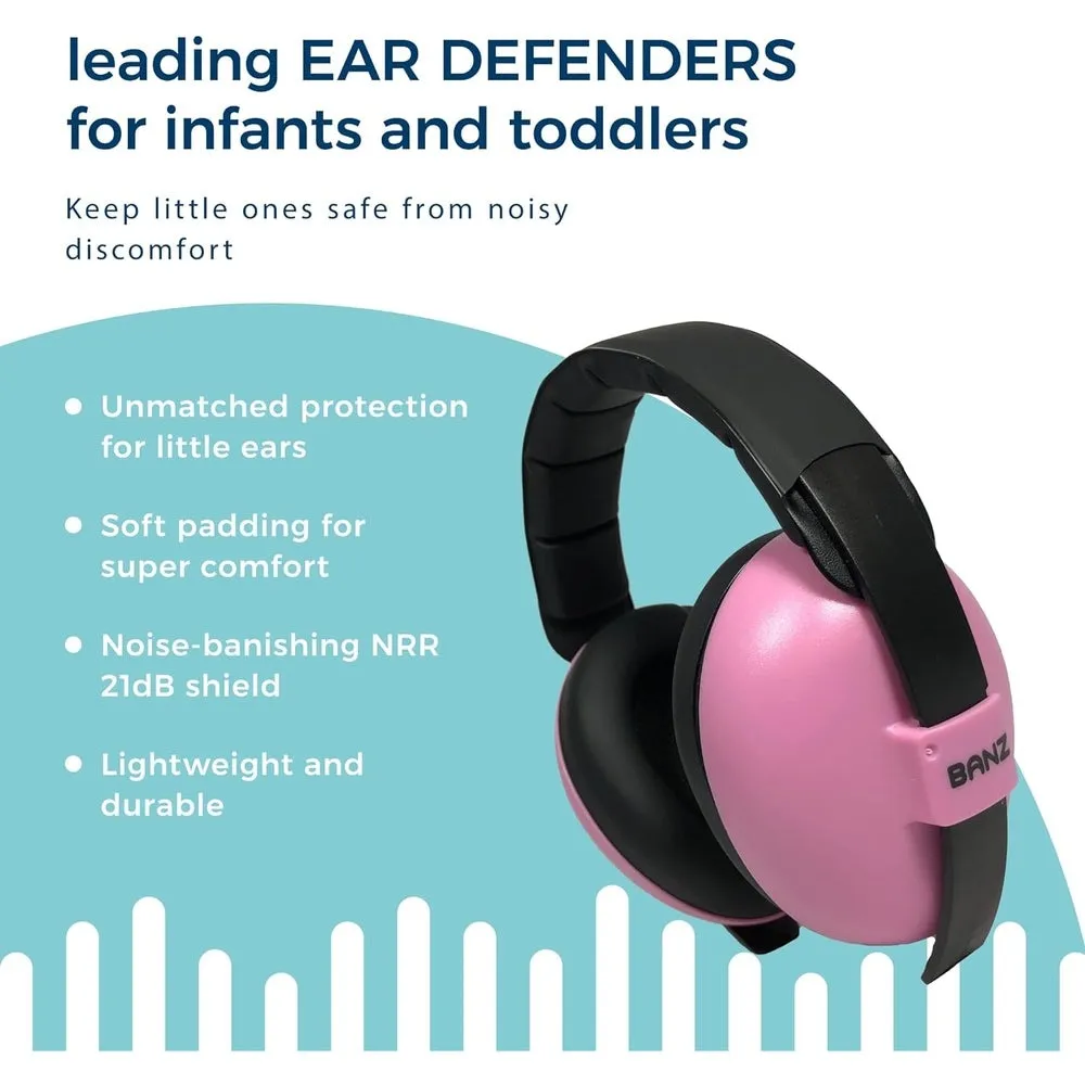 Baby BanZ Bubzee Ear Protectors - Pink