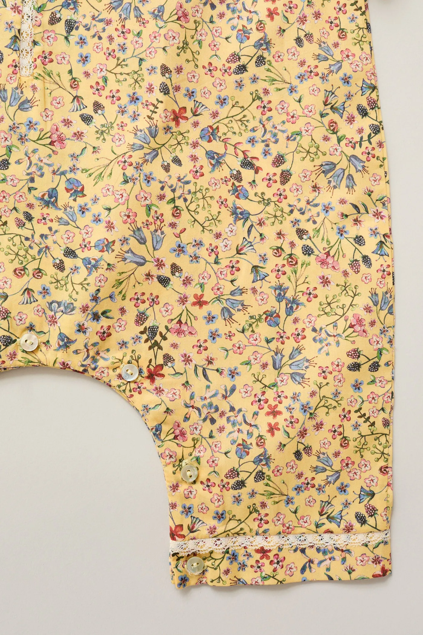 Baby Pyjama in Yellow Flowers