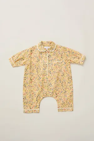 Baby Pyjama in Yellow Flowers