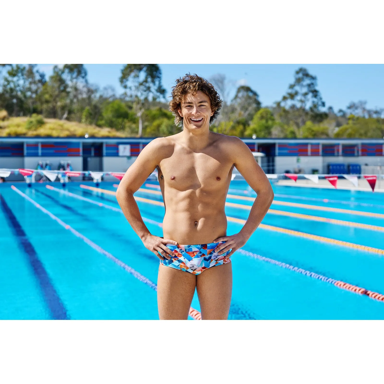 Badehose ECO Classic Smashed Wave