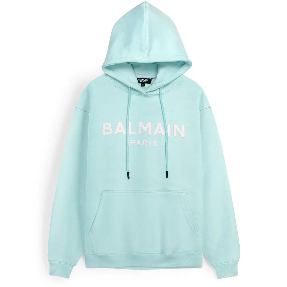 BALMAIN Sky Blue Hoodie
