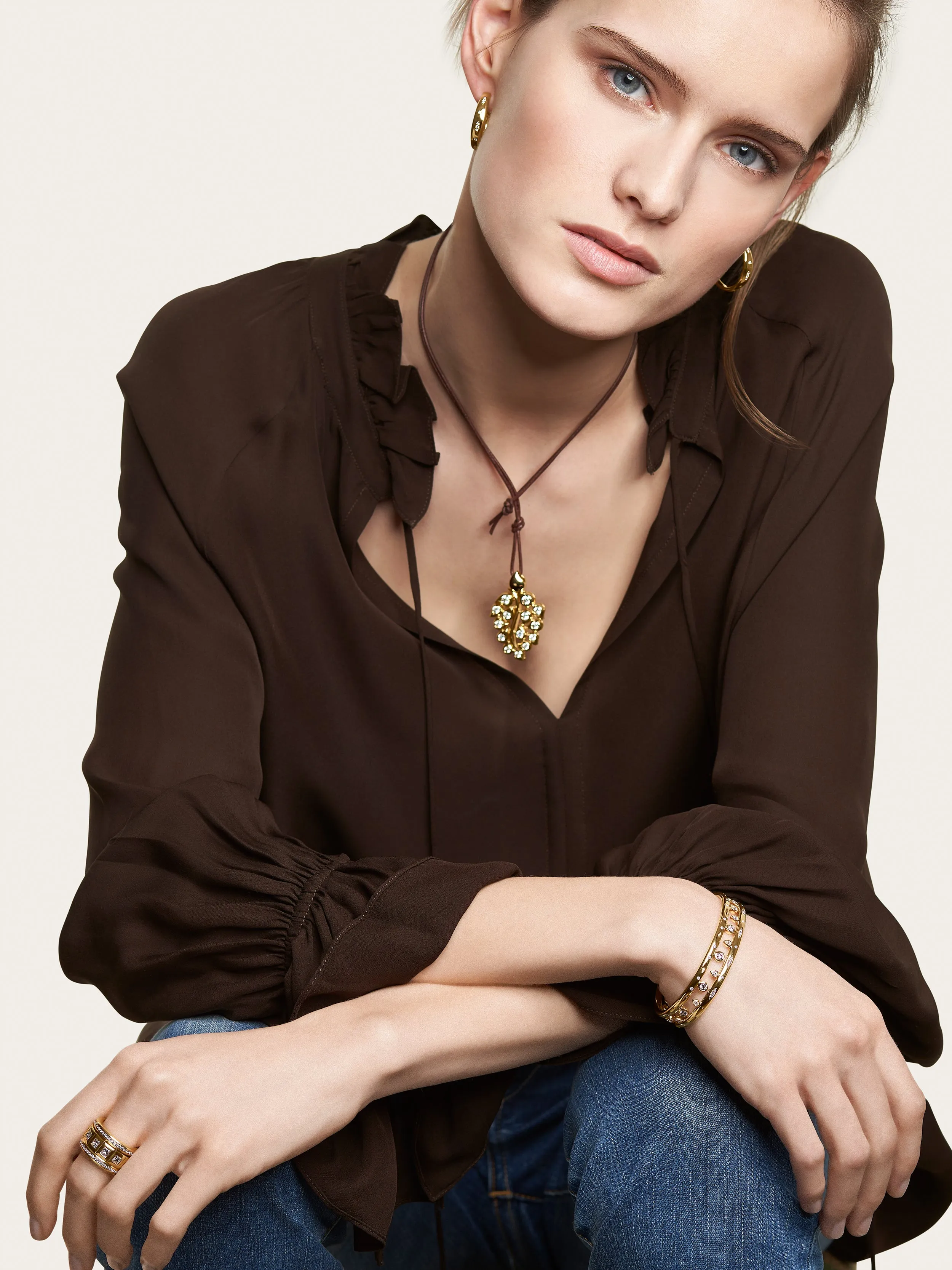 Bangle GYPSY 'Classic' 17 cm 18K yellow gold
