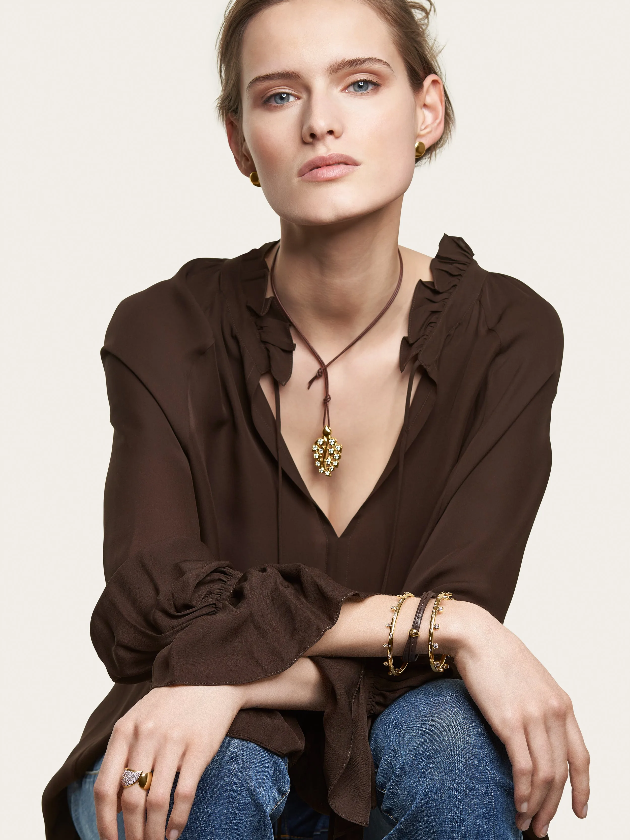Bangle GYPSY 'Classic' 17 cm 18K yellow gold
