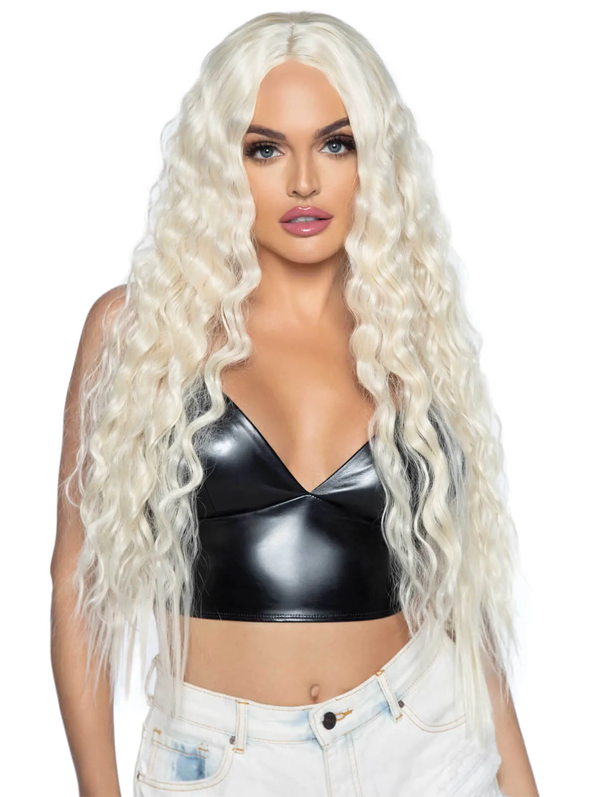 Beachy wave long wig