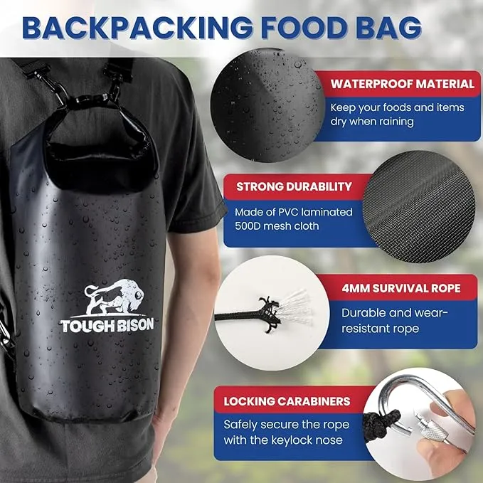 Bear Bag Hanging System Bear Bags for Food Backpacking Bear Canister for Backpacking Food Bag Camping Food Bag Hiking, Camping