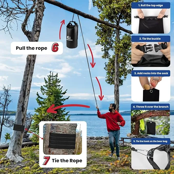 Bear Bag Hanging System Bear Bags for Food Backpacking Bear Canister for Backpacking Food Bag Camping Food Bag Hiking, Camping