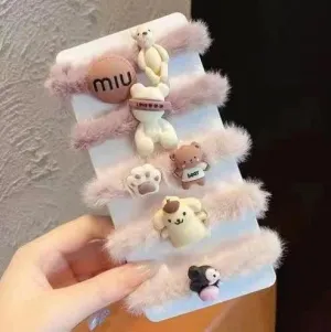 Bear Warmth Scrunchies (Set of 5)