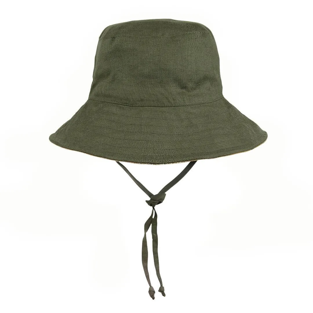 Bedhead Heritage Reversible Explorer Hat- Oakley/Olive S