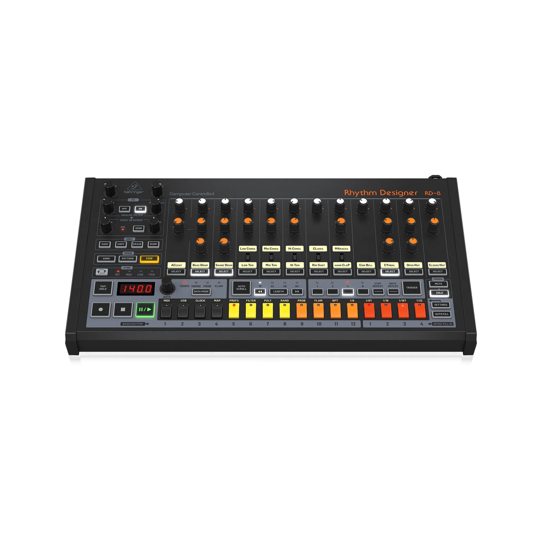 Behringer Rhythm Designer RD-8 Mk2 Analog Drum Machine