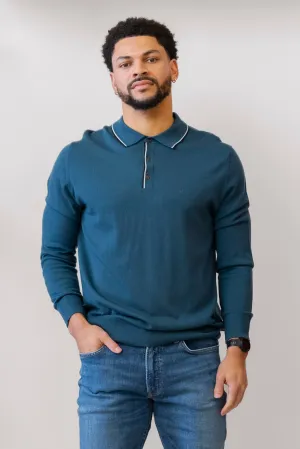 BEN SHERMAN Tipped Merino Polo