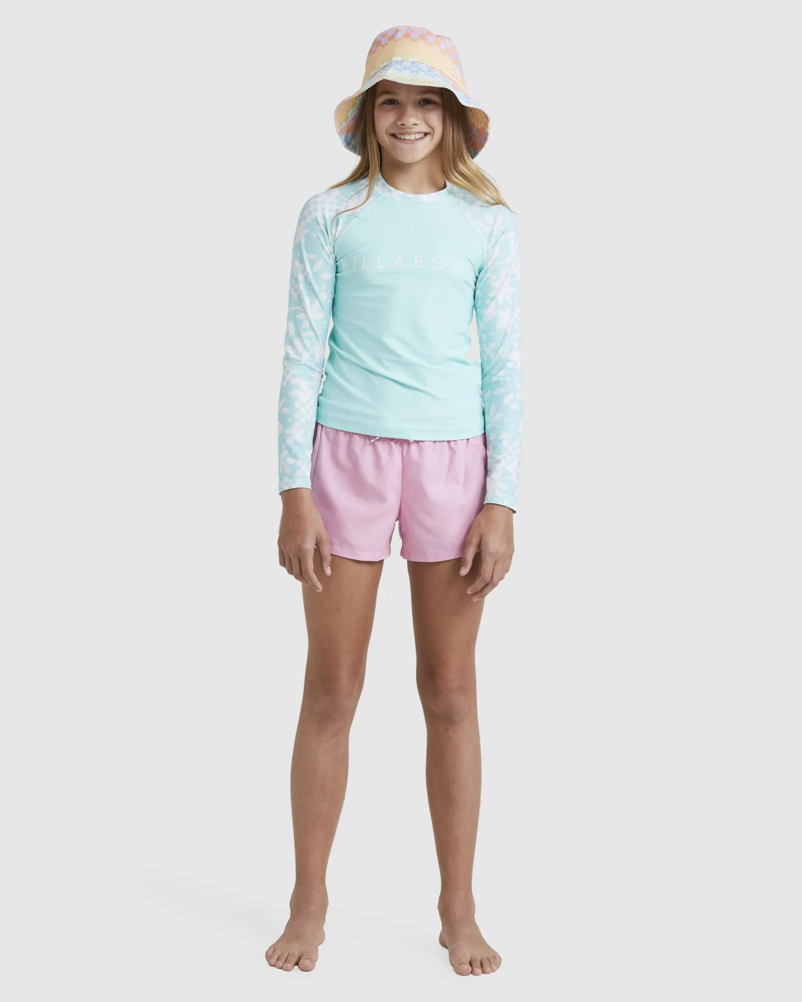 BILLABONG YOUTH CATCH A WAVE LONG SLEEVE SUNSHIRT MINT CHIP