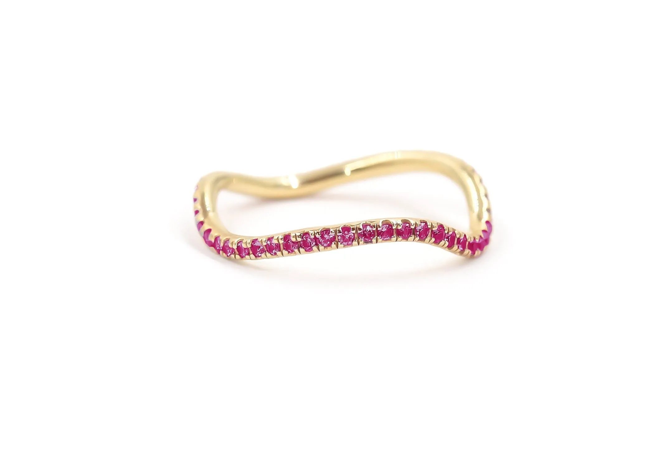 Birthstone Wave Ring