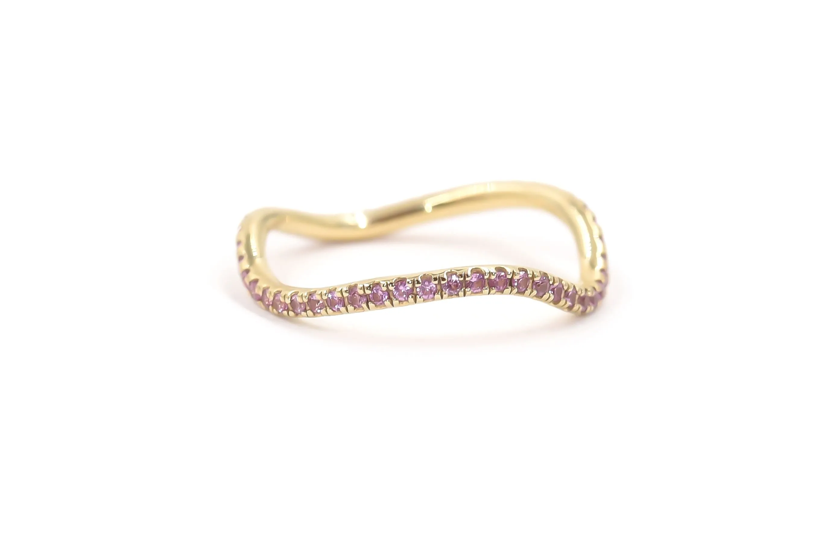 Birthstone Wave Ring