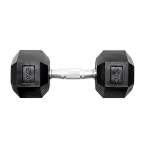 Black Hex Dumbbell 10KG