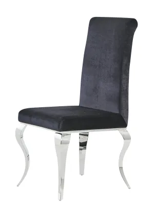 Black Set Of 2 Dining Chairs D858DC