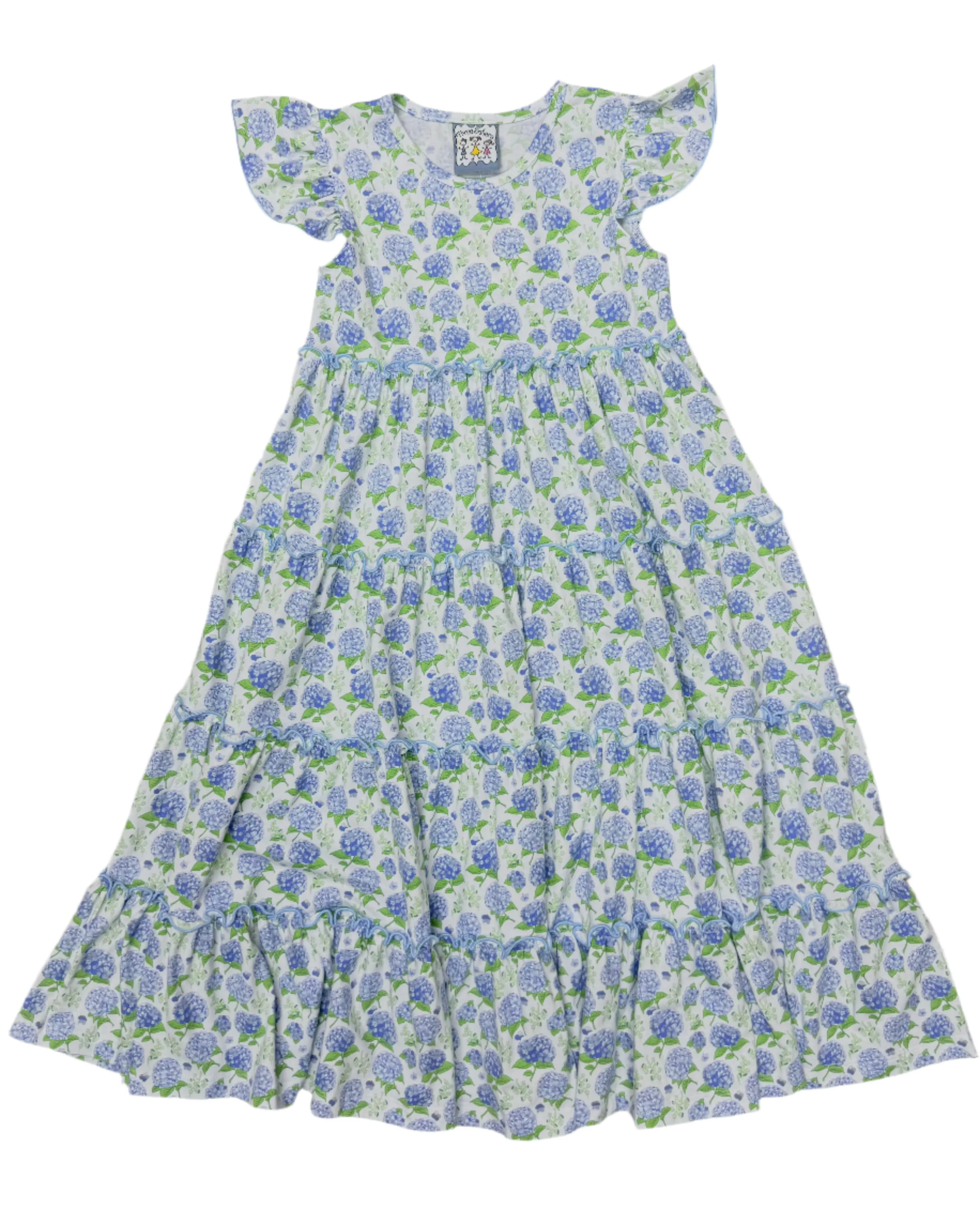 Bloomstruck Hydrangea Maxi Dress