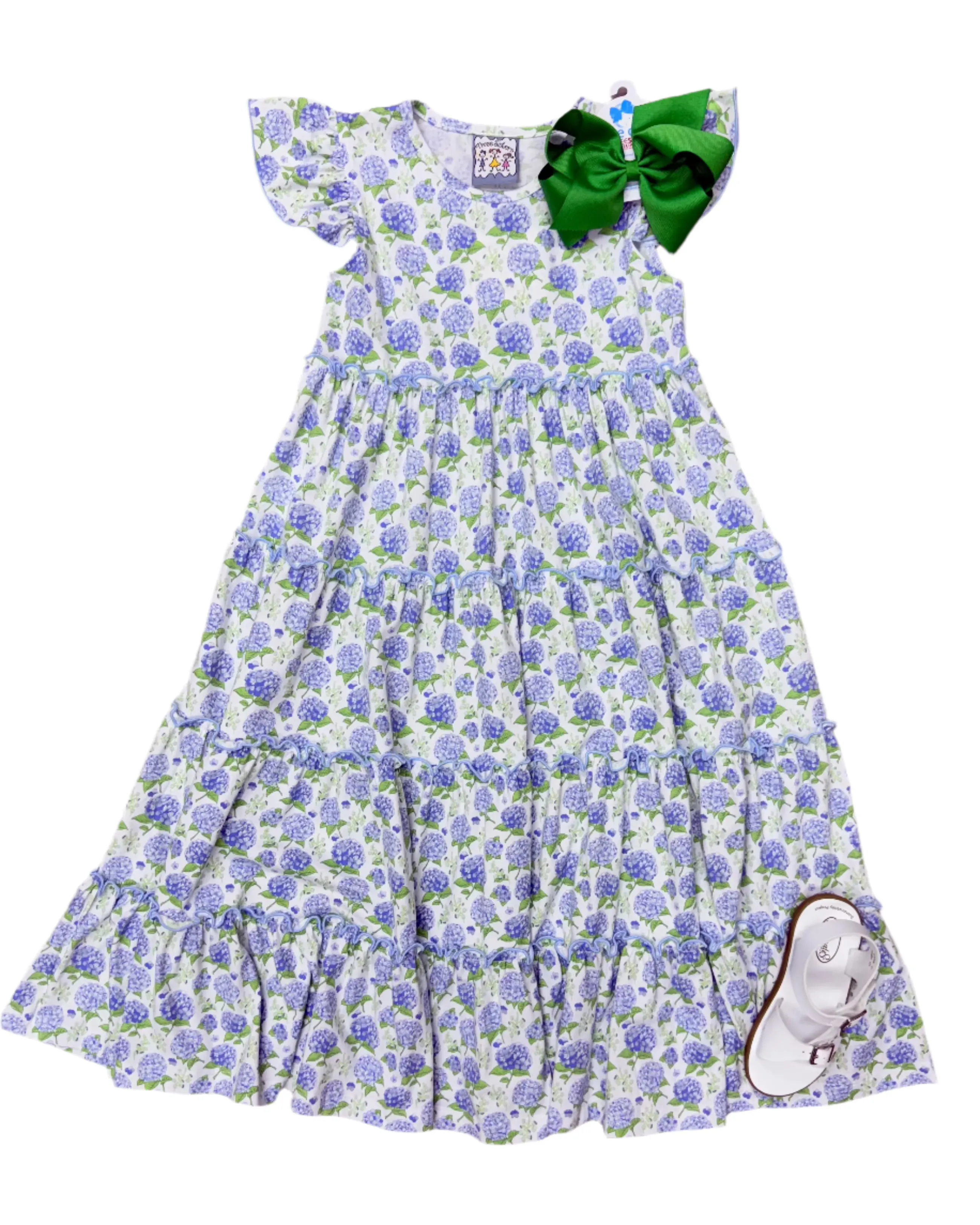 Bloomstruck Hydrangea Maxi Dress