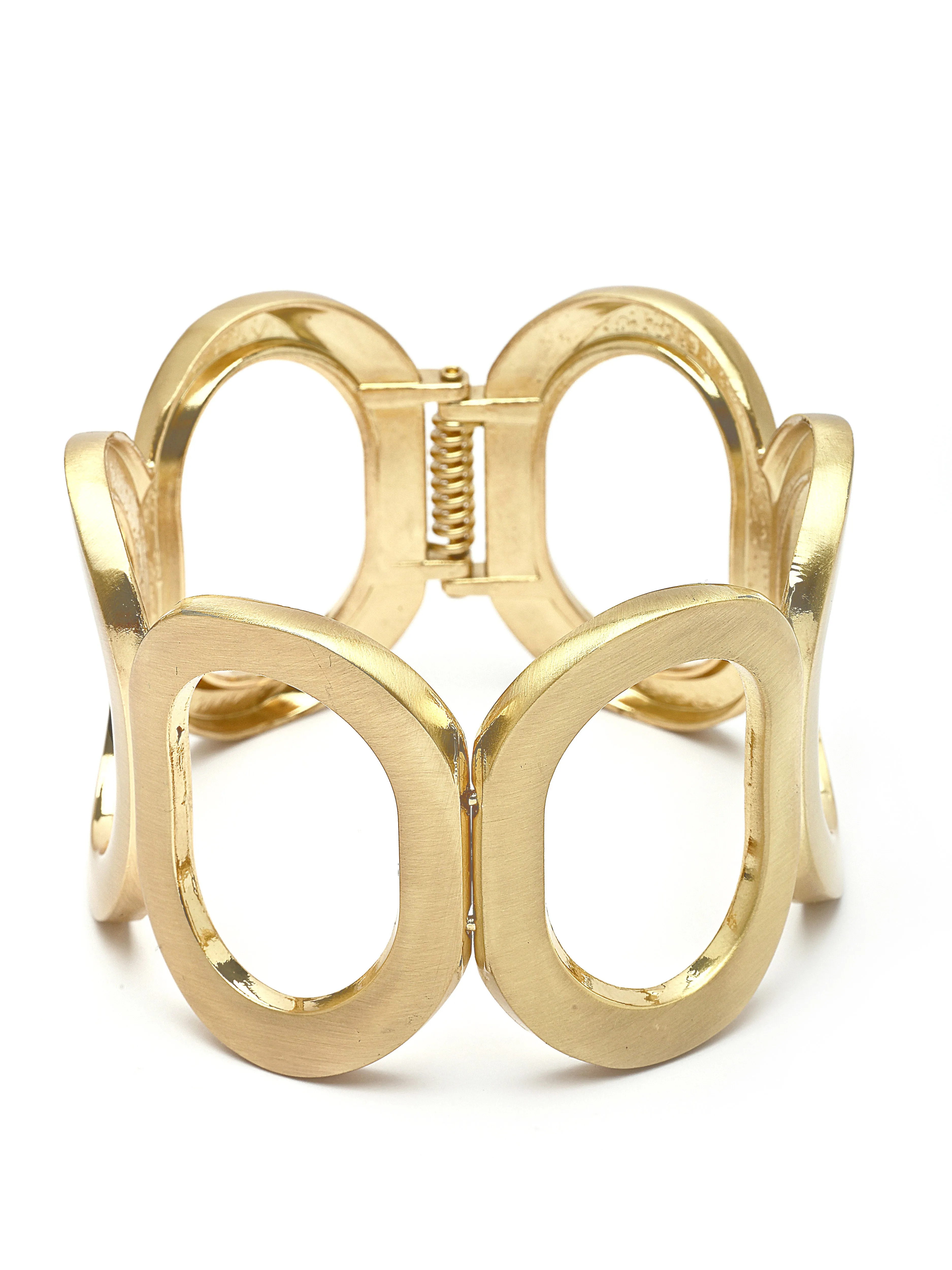 Bohey by KARATCART Gold Plated Designer Kada Bracelet for Women
