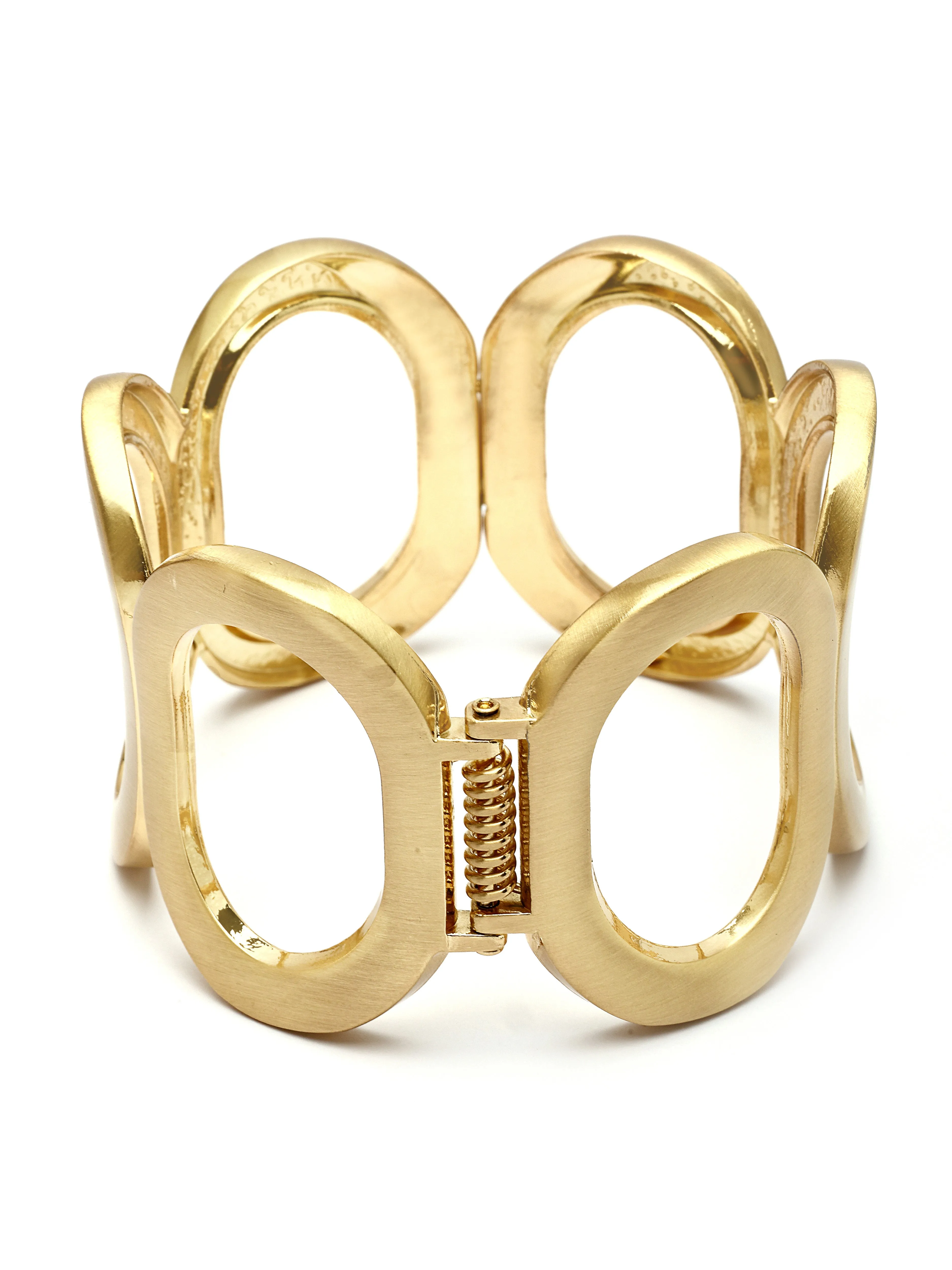Bohey by KARATCART Gold Plated Designer Kada Bracelet for Women