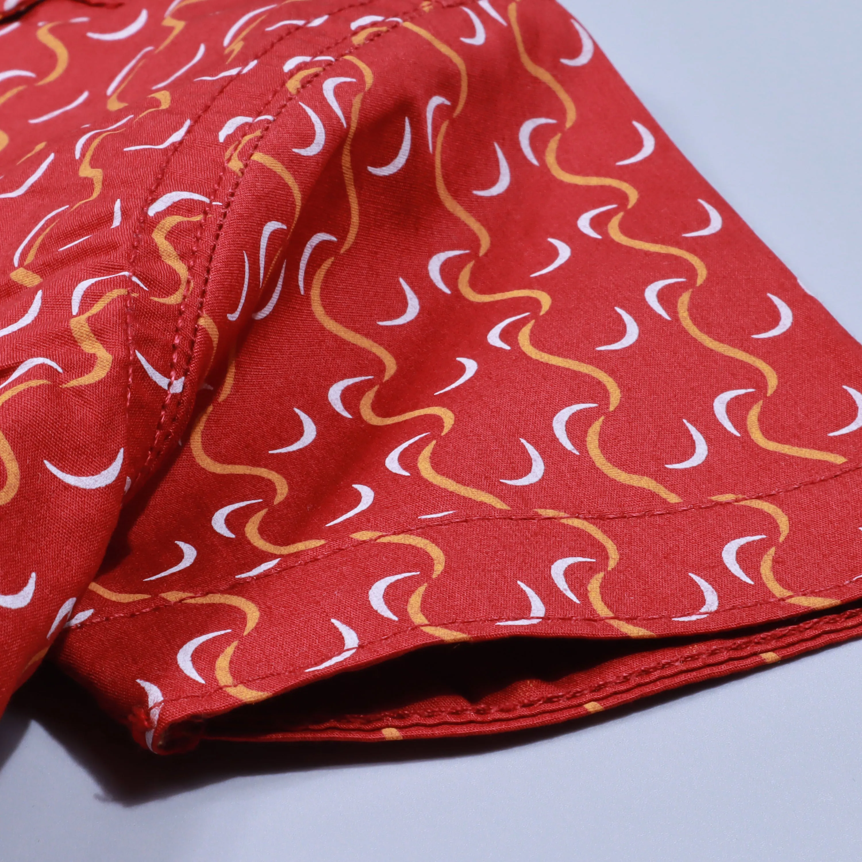 Boys Half Sleeves Casual Shirt Color Red