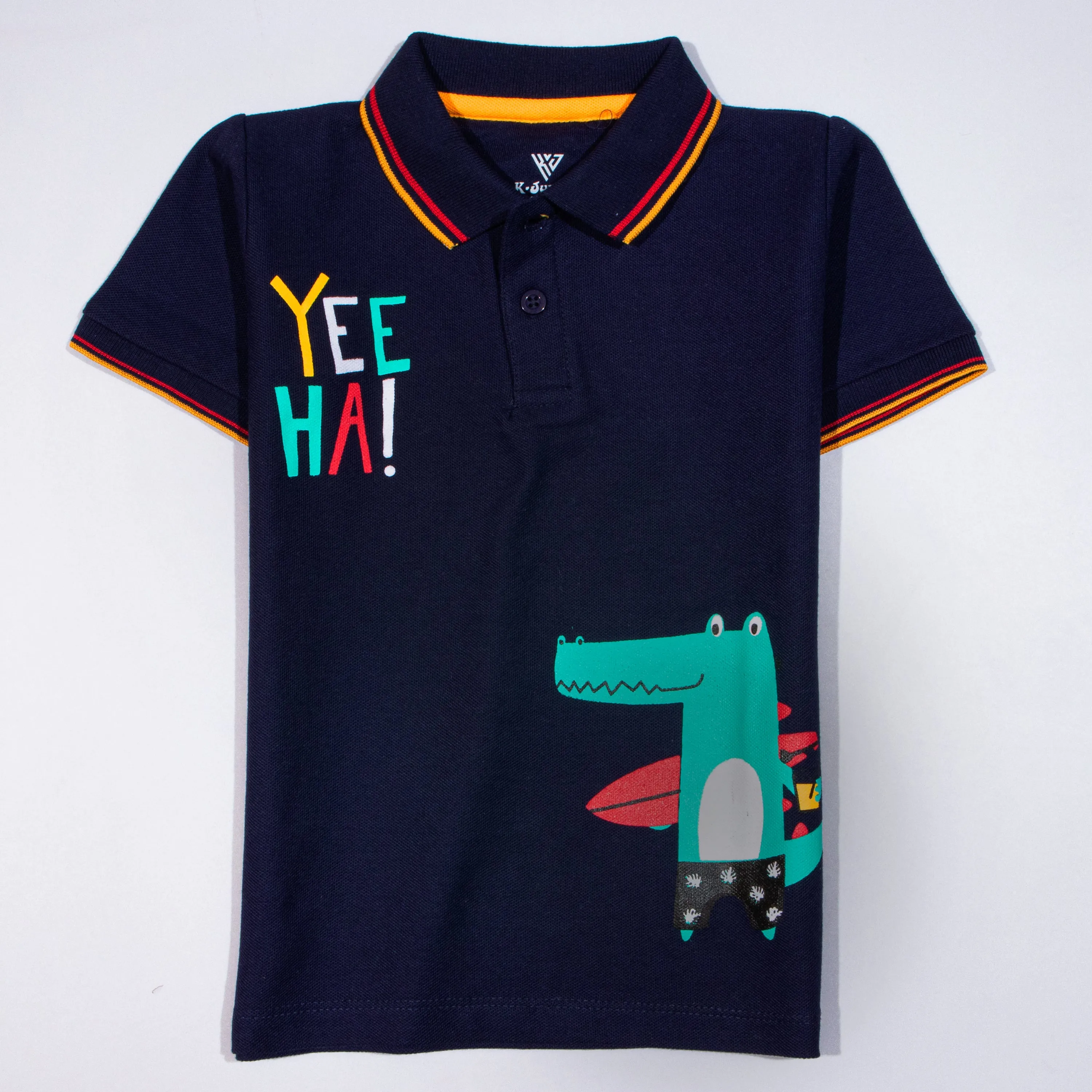 Boys Half Sleeves Polo T-Shirt (Yee-ha)