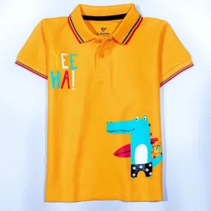 Boys Half Sleeves Polo T-Shirt (Yee-ha)