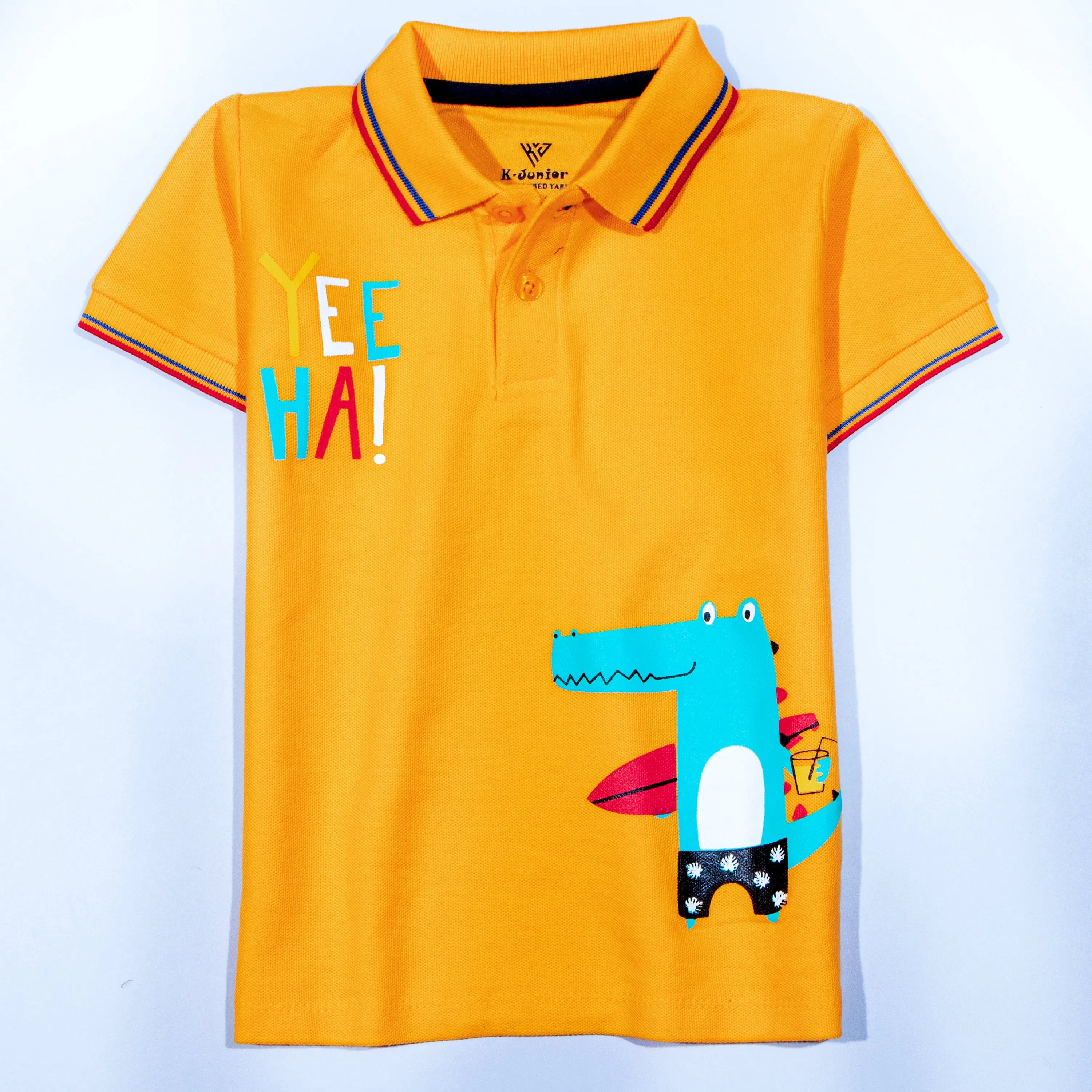 Boys Half Sleeves Polo T-Shirt (Yee-ha)