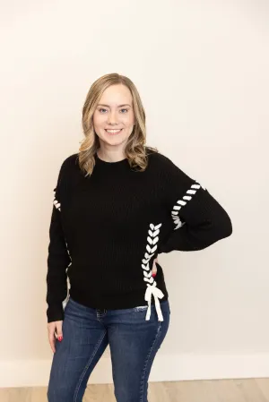 Braided Bliss Knit Sweater