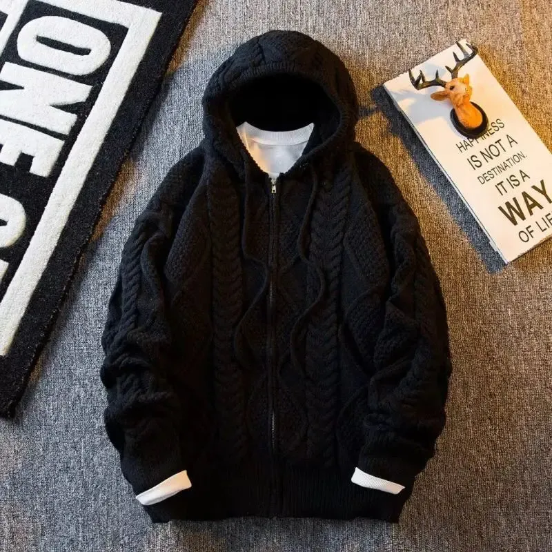 Brunello Cable-Knit Hooded Cardigan