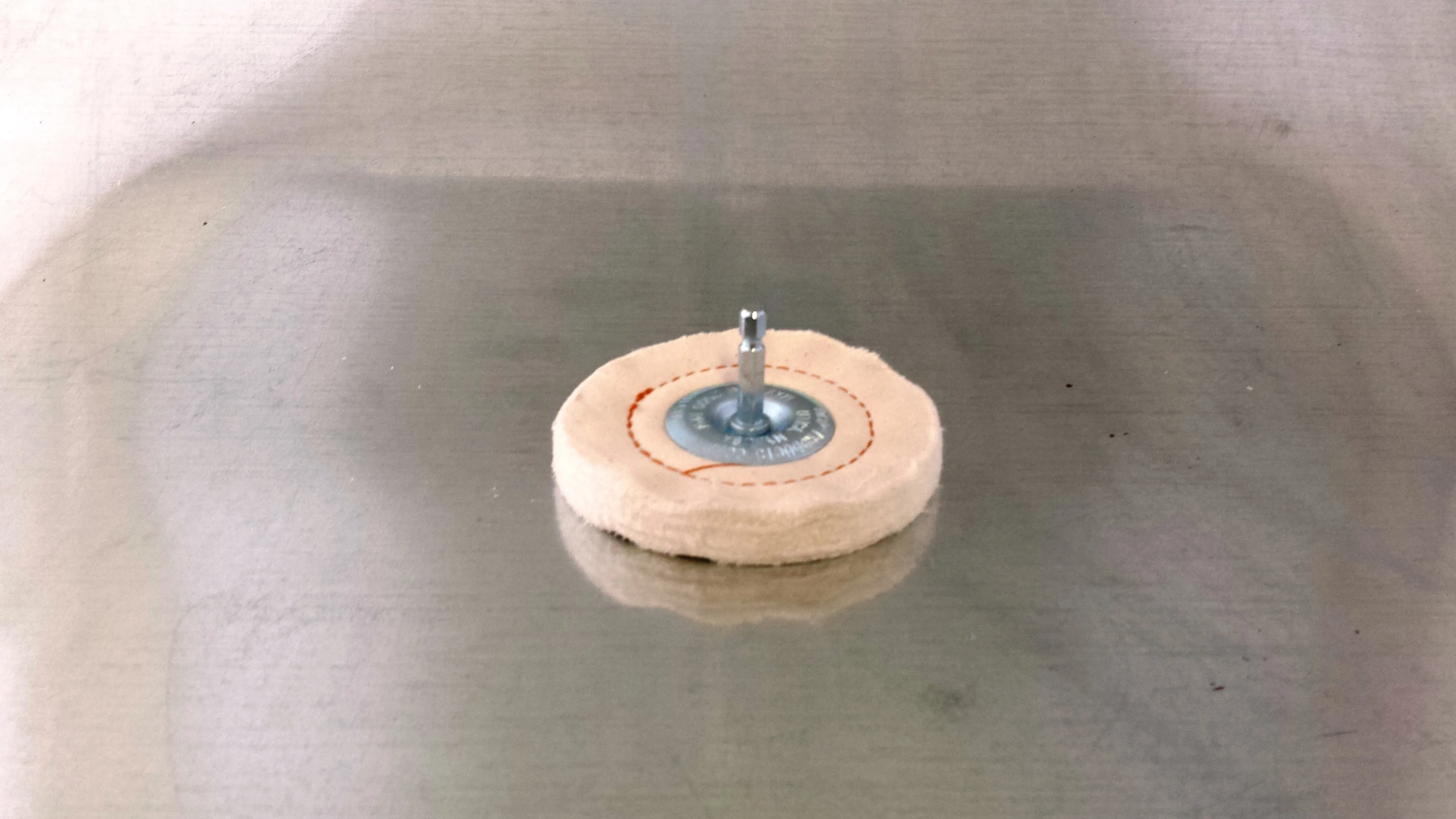 Buffing Wheel-- Cushion Sewn mandrel mounted #7000149