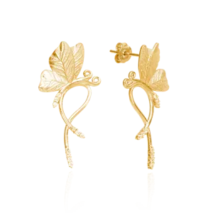 Butterfly on Vine Earrings