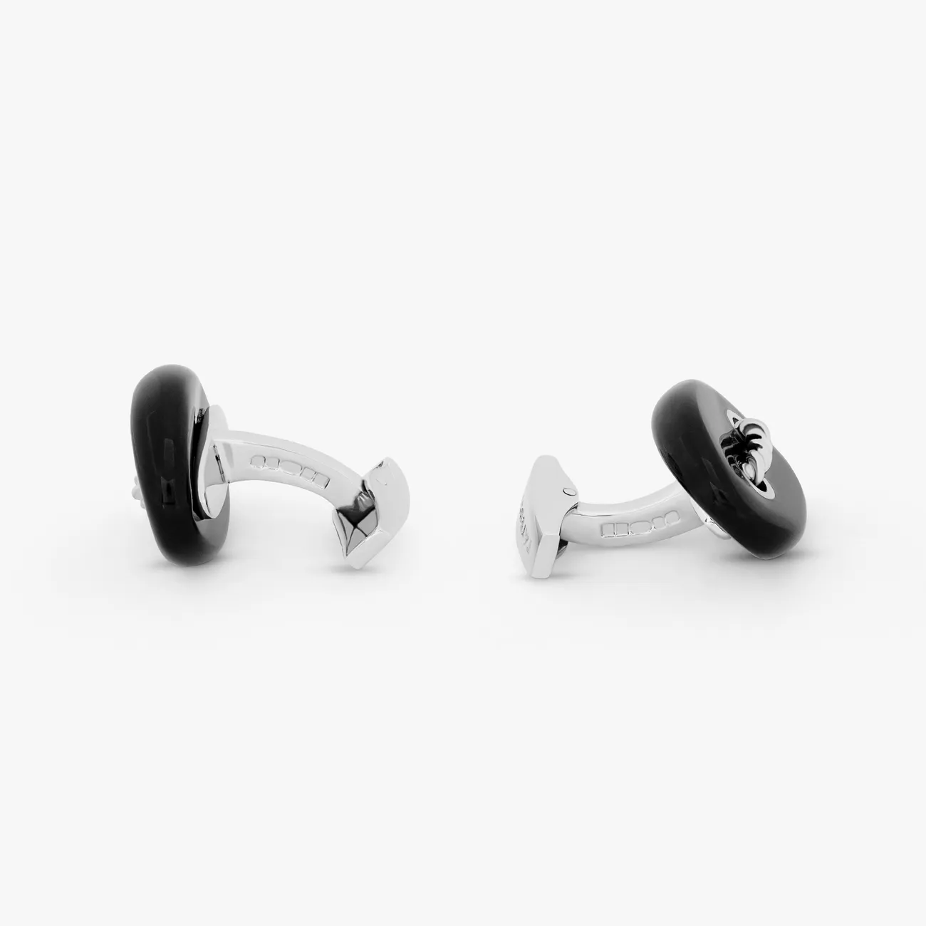 Cable Marine Link Silver Cufflinks With Blue Lapis Cl5554