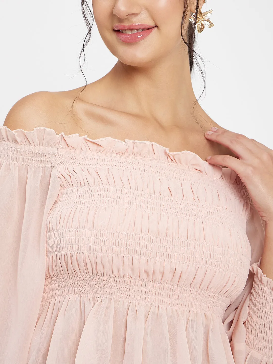 Camla Barcelona Peach Solid Top