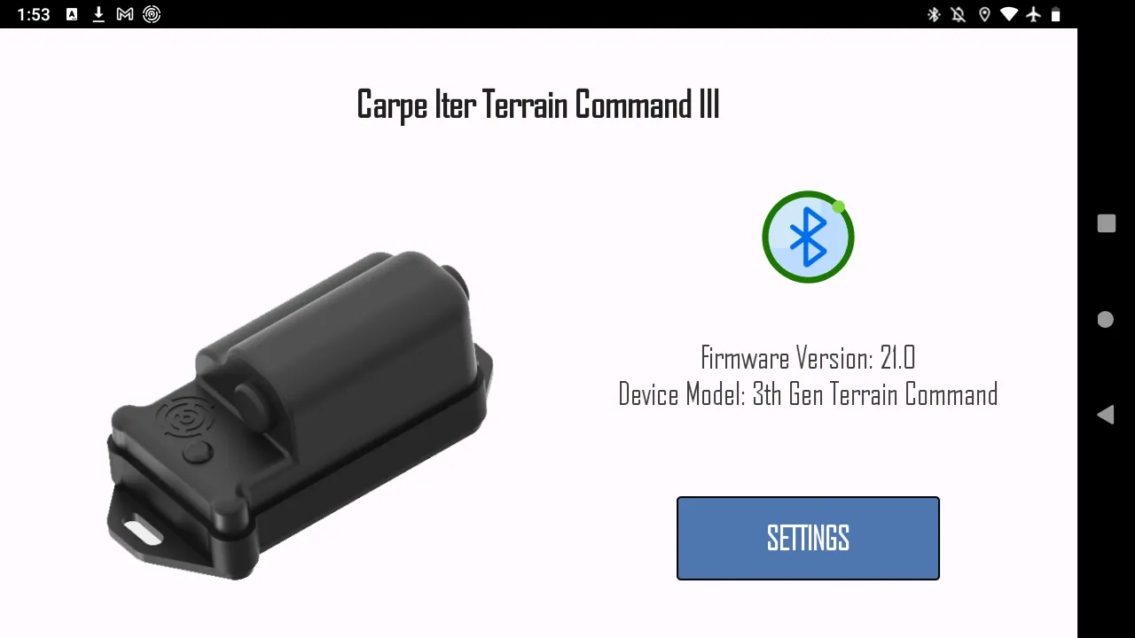 Carpe Iter Terrain command 3 Nylon met bluetooth connectie