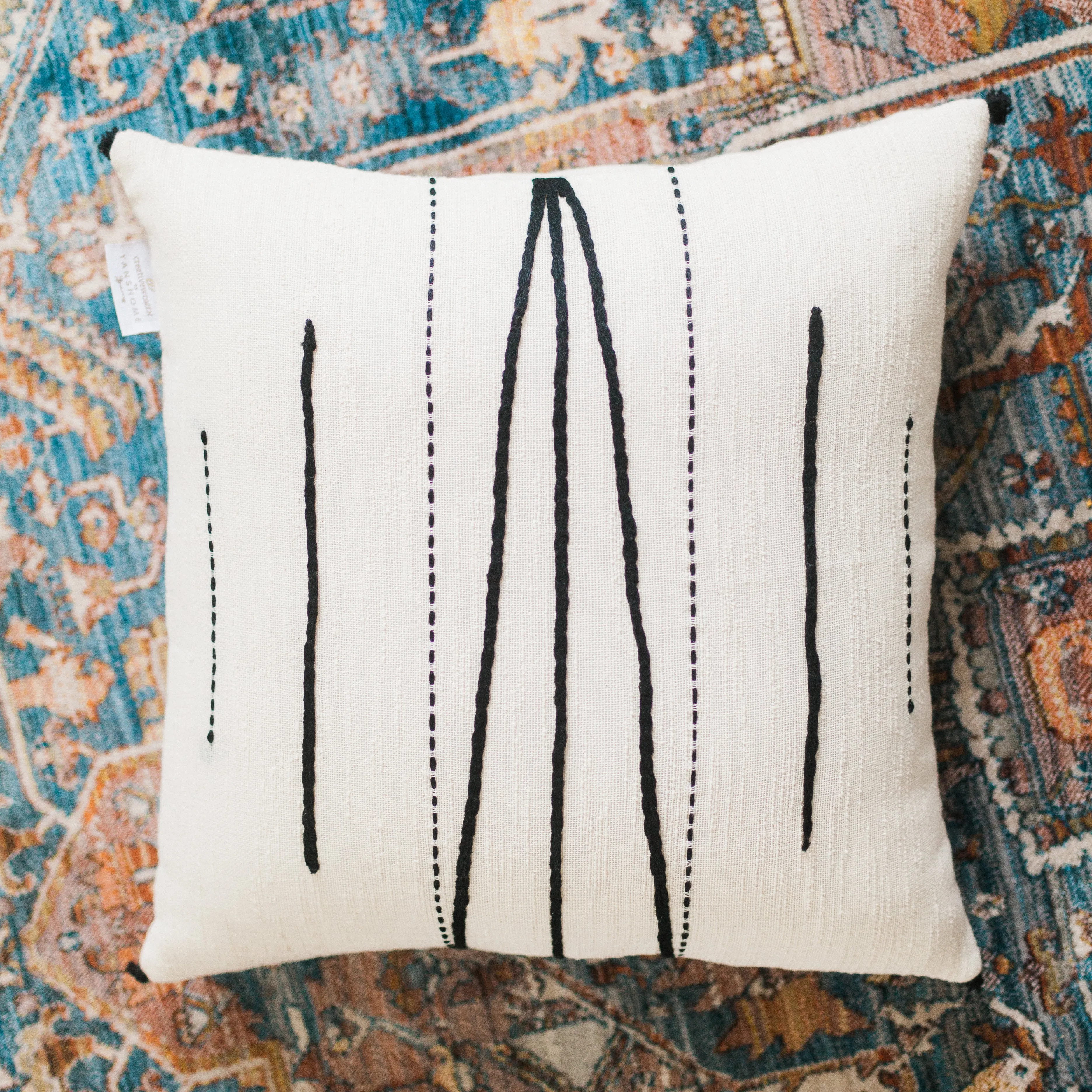 Carthage Pillow 18" x 18" with zipper closure