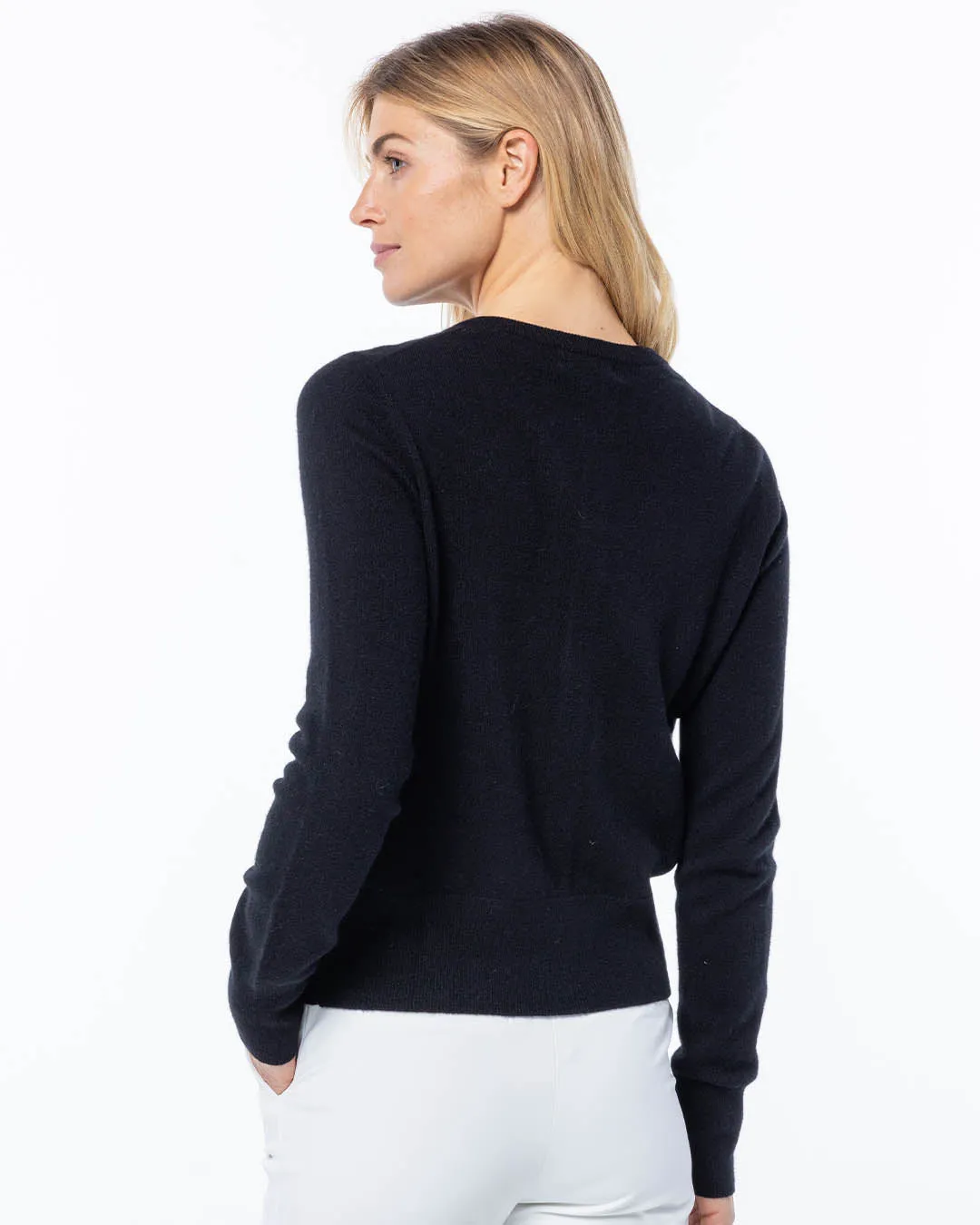 Cashmere Crewneck Cardigan