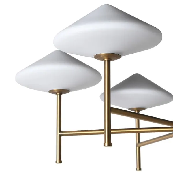 Castine Elegant Gold Chandelier | 6 lights
