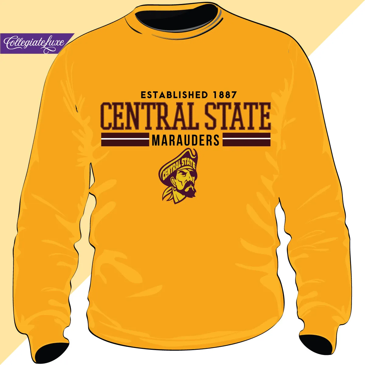 Central State  | EST. 1887 GOLD | Unisex Sweatshirt (J)