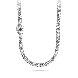 Ceylon Sapphire Clasp Chain Necklace