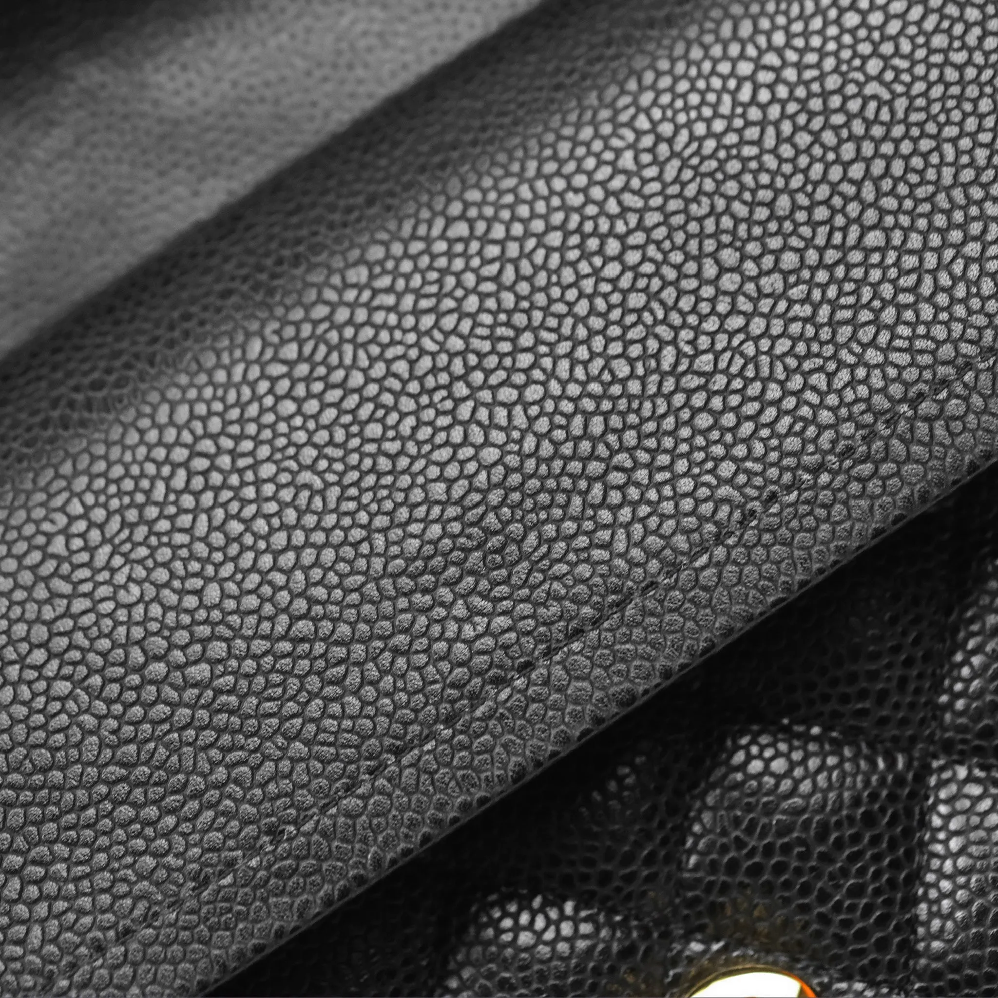 Chanel Classic M/L Medium Flap Quilted Black Caviar Gold Hardware