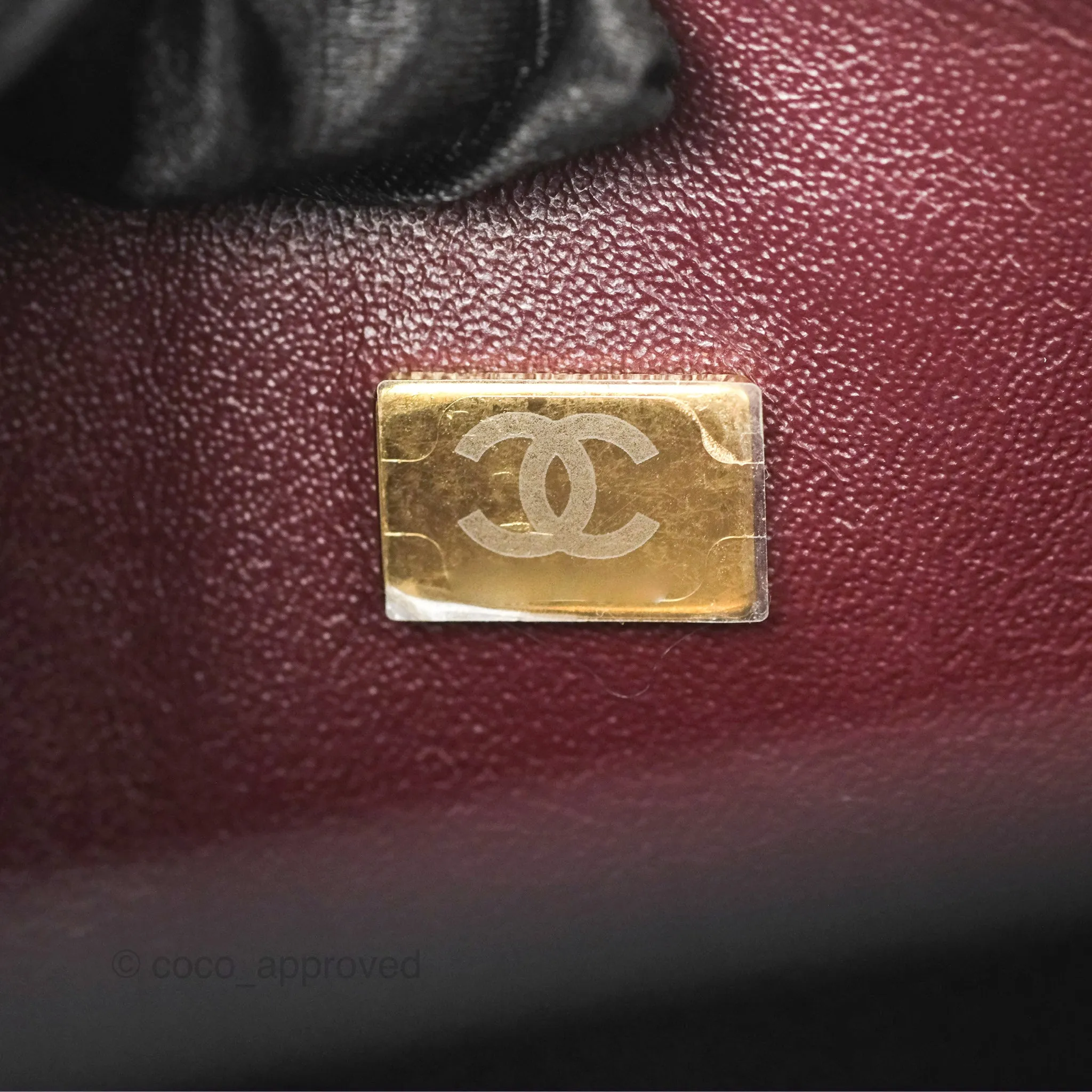 Chanel Classic M/L Medium Flap Quilted Black Caviar Gold Hardware