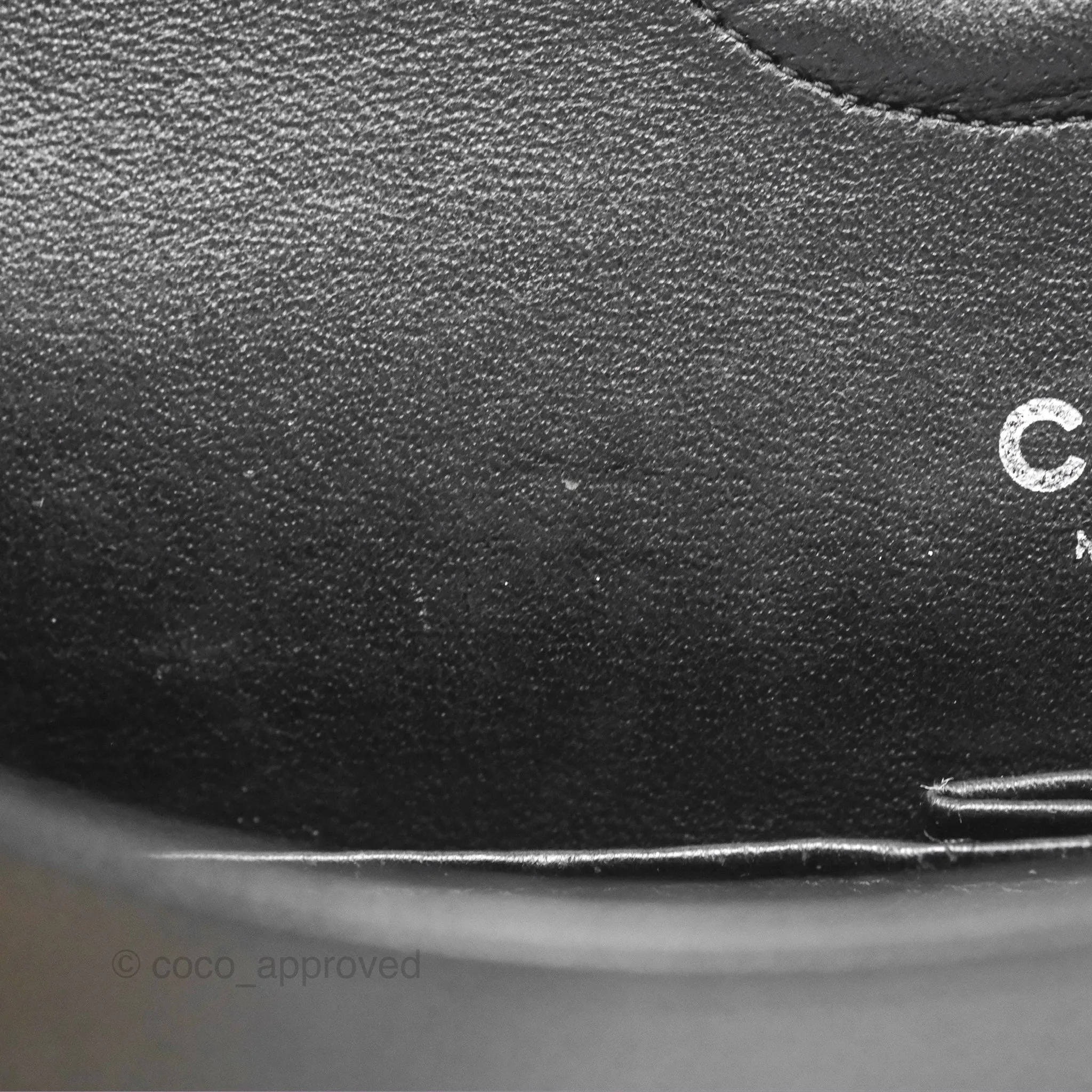 Chanel Classic M/L Medium Flap Quilted Black Caviar Silver Hardware