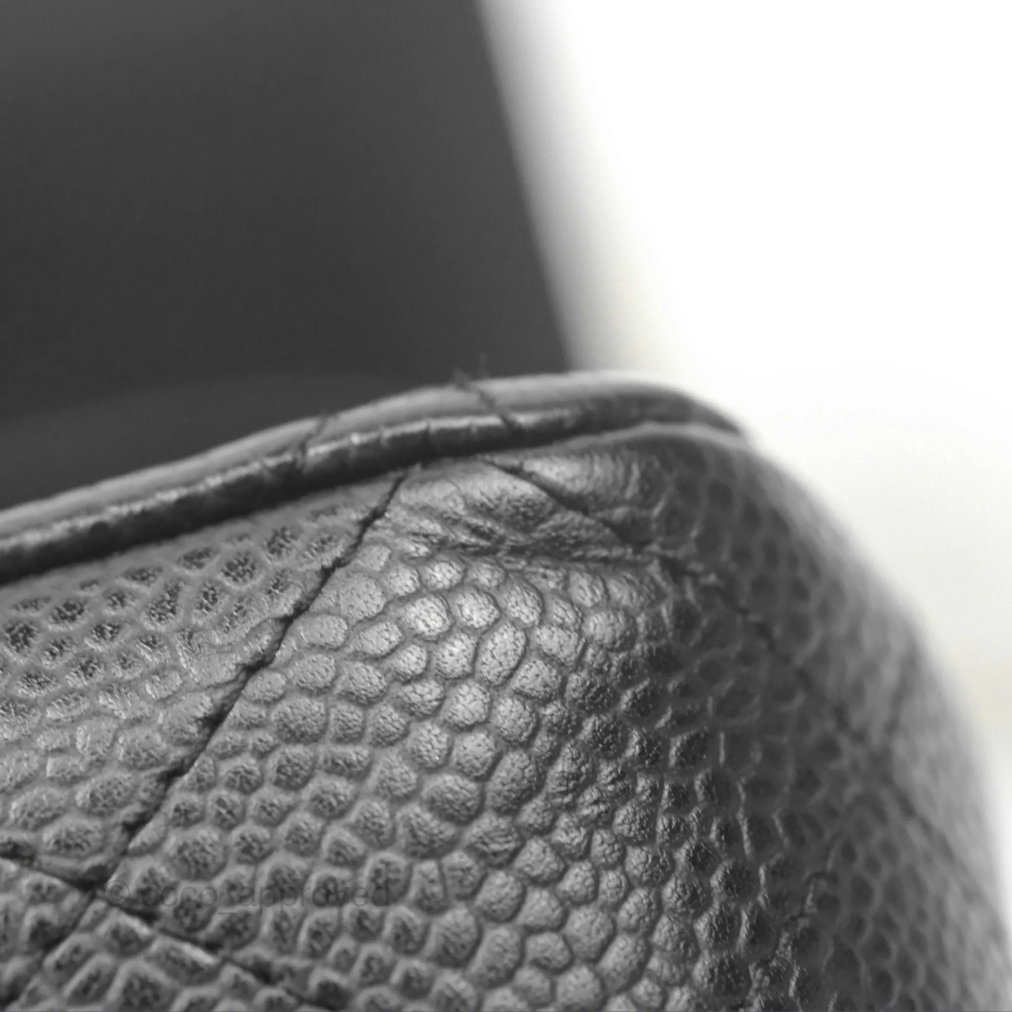 Chanel Classic M/L Medium Flap Quilted Black Caviar Silver Hardware